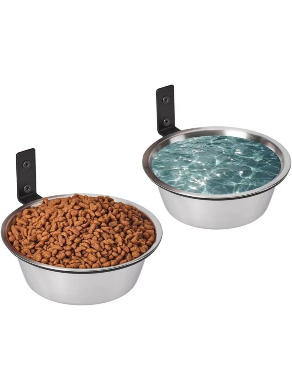 Elevated Cat Bowls - Wall Mounted Raised Food & Water Bowls for Pet Comfort